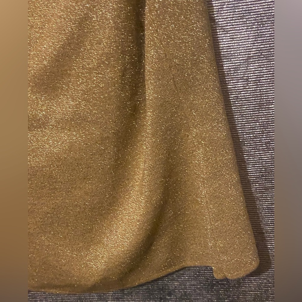 LAST CHANCE 🔥 Spenser Evening Gold Spaghetti Strap Top Size L - Picture 4 of 8